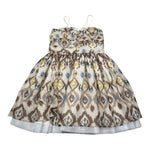 Naice Abito Bretelline Tinta Unita  per Bambina 23468 BEIGE NAICE 