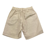 Amaya Bermuda Tinta Unita con Fantasia A Righe per Bambino 593520 BIANCO AMAYA 