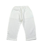 Petit Indi Pantalone Tinta Unita con Elastico In Vita per Neonato SS25BK8140XN BIANCO PETIT INDI 
