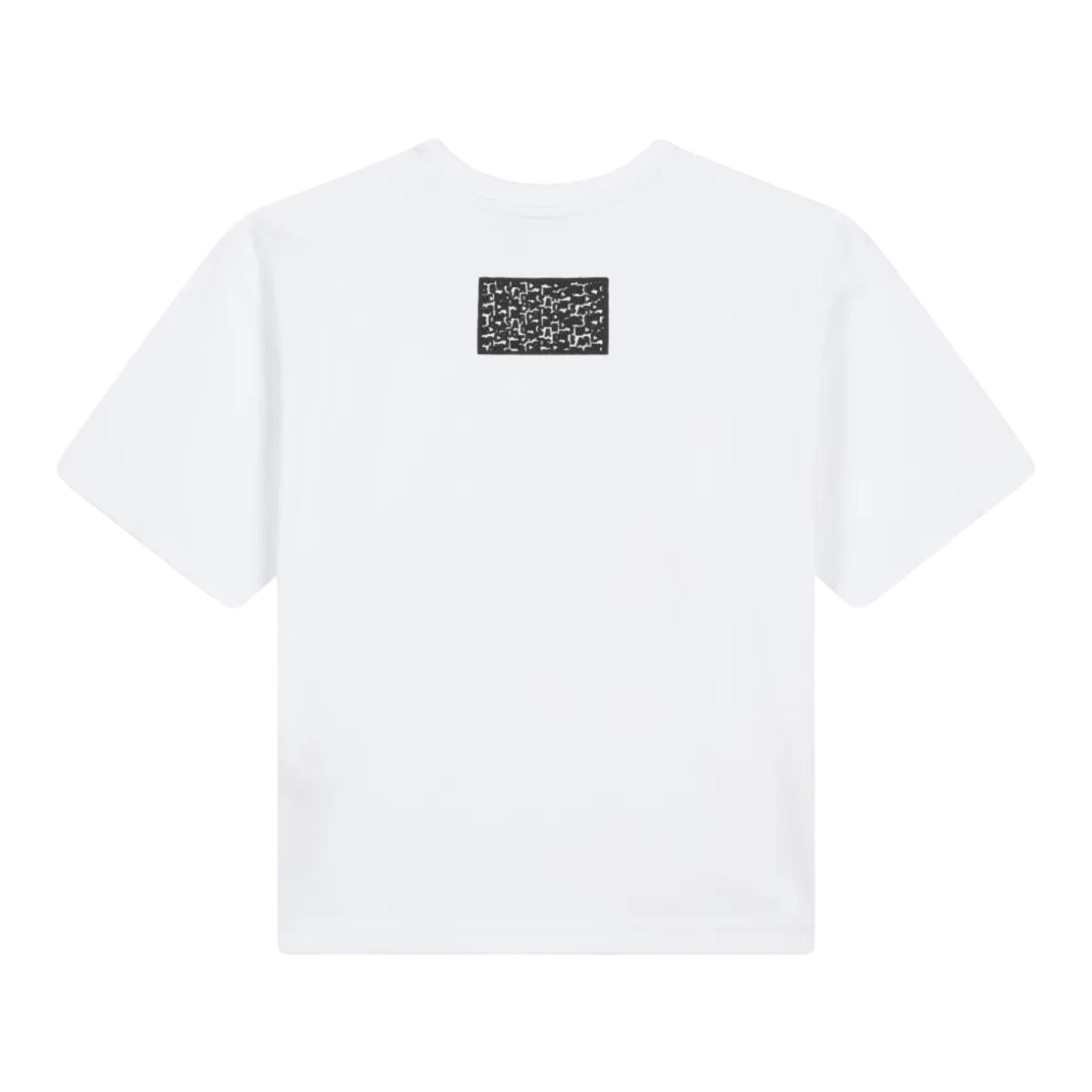 MARC JACOBS t-shirt girocollo tinta unita con logo Bianco per Bambino W60317J BIANCO MARC JACOBS 