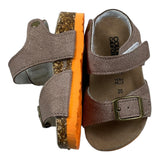 Colors Of California Einfarbige Sandalen mit Kontrastsohle Beige für Neugeborene
