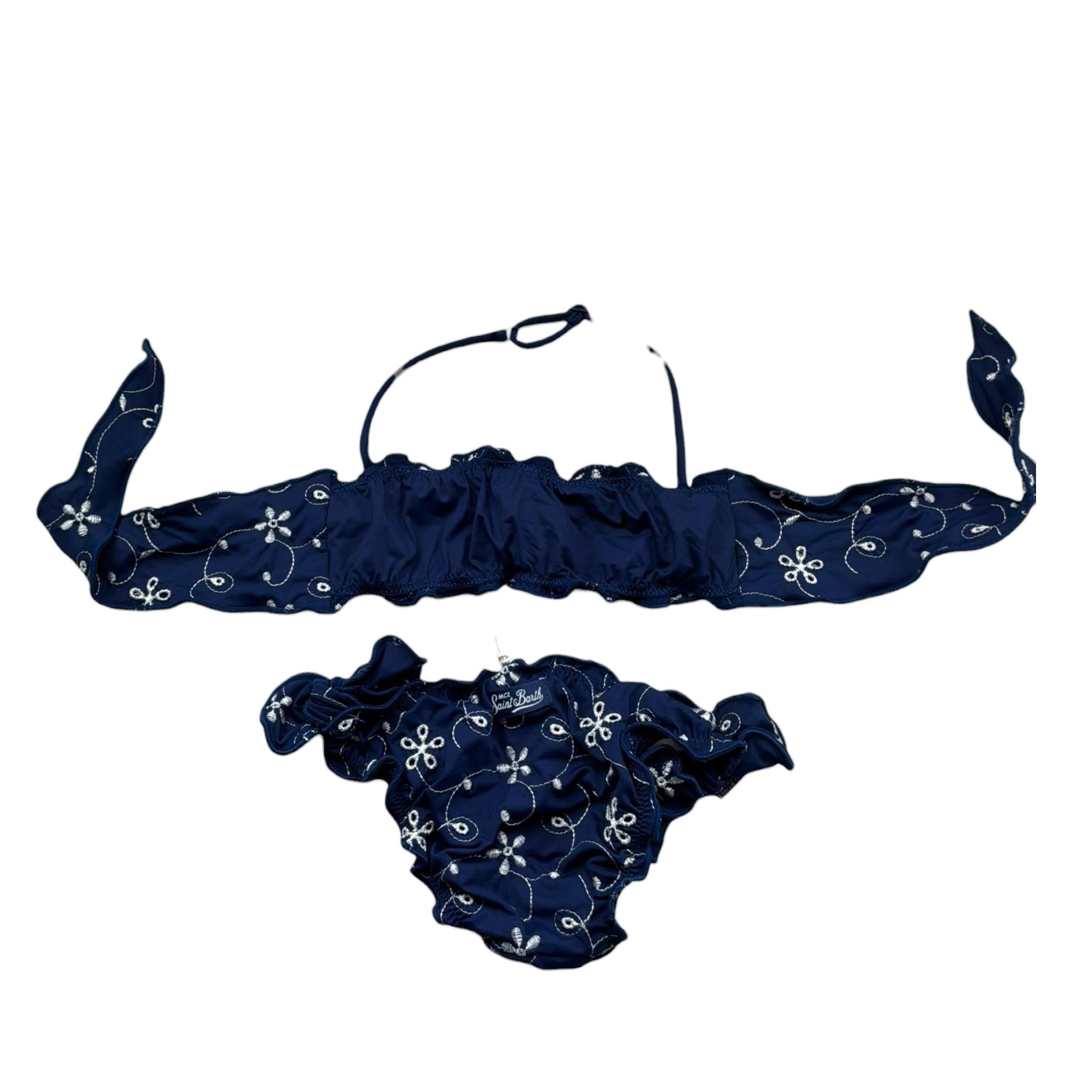 Saint Barth Costume 2 Pezzi Fascia-Slip per Bambina 00056L BLU SAINT BARTH 