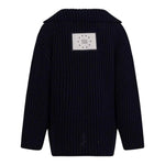 Dou Dou Cardigan Tinta Unita con Bottoni per Bambina DW9P00X BLU DOU DOU 