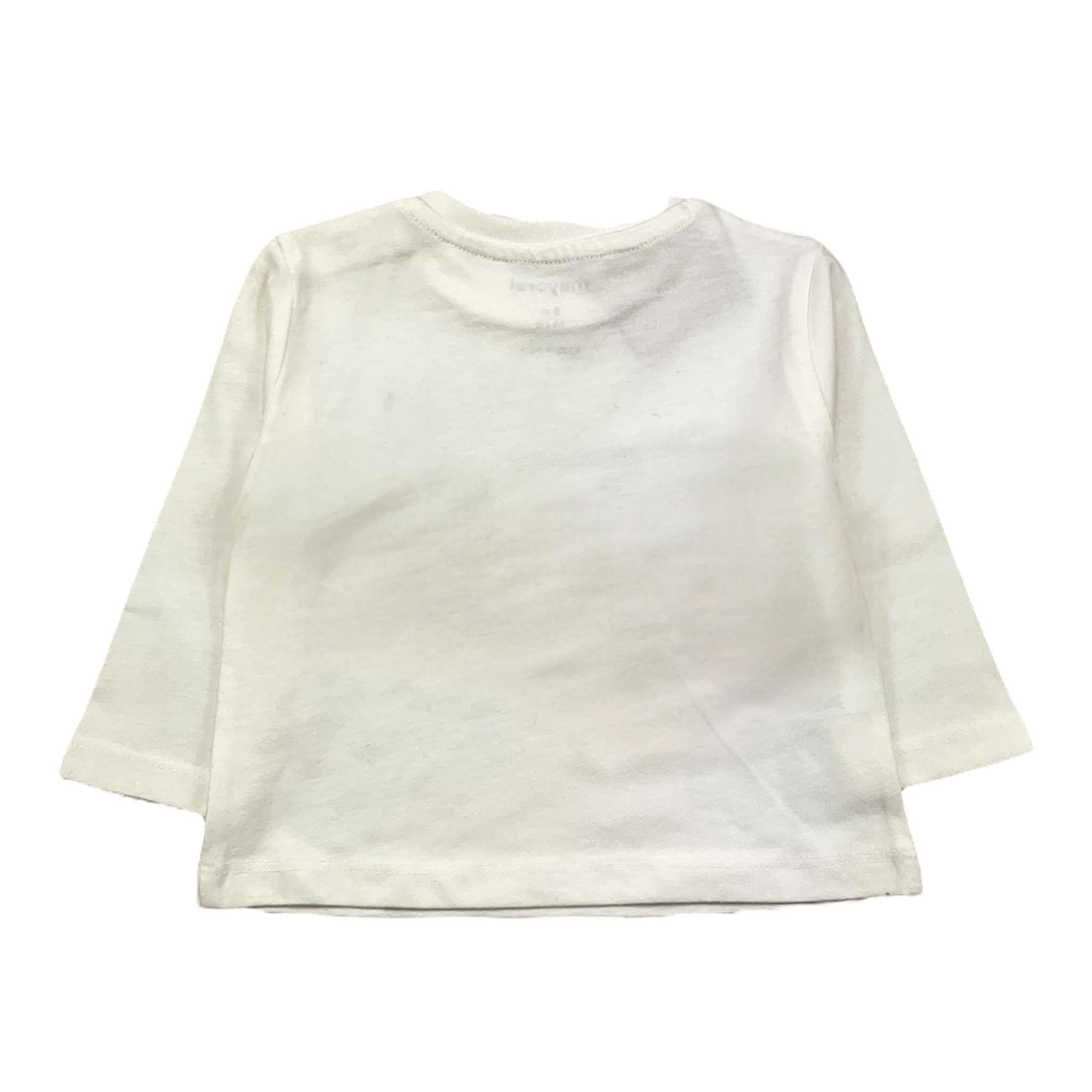 MAYORAL shirt girocollo tinta unita con stampa in contrasto Bianco per Neonato 2043 BIANCO MAYORAL 