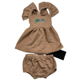 Minimum Complete 2-teiliges beiges Höschen für Baby-Mädchen