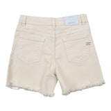 Vicolo Short Einfarbig Mit Verstellbarer Taille Creme Für Mädchen