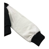 MET felpa girocollo tinta unita con stampa e zip Nero per Bambina ME591 NERO MET 