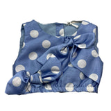 Miss Grant Camicia Giromanica Tinta Unita con Pois per Neonata MG1247 VIOLA MISS GRANT 