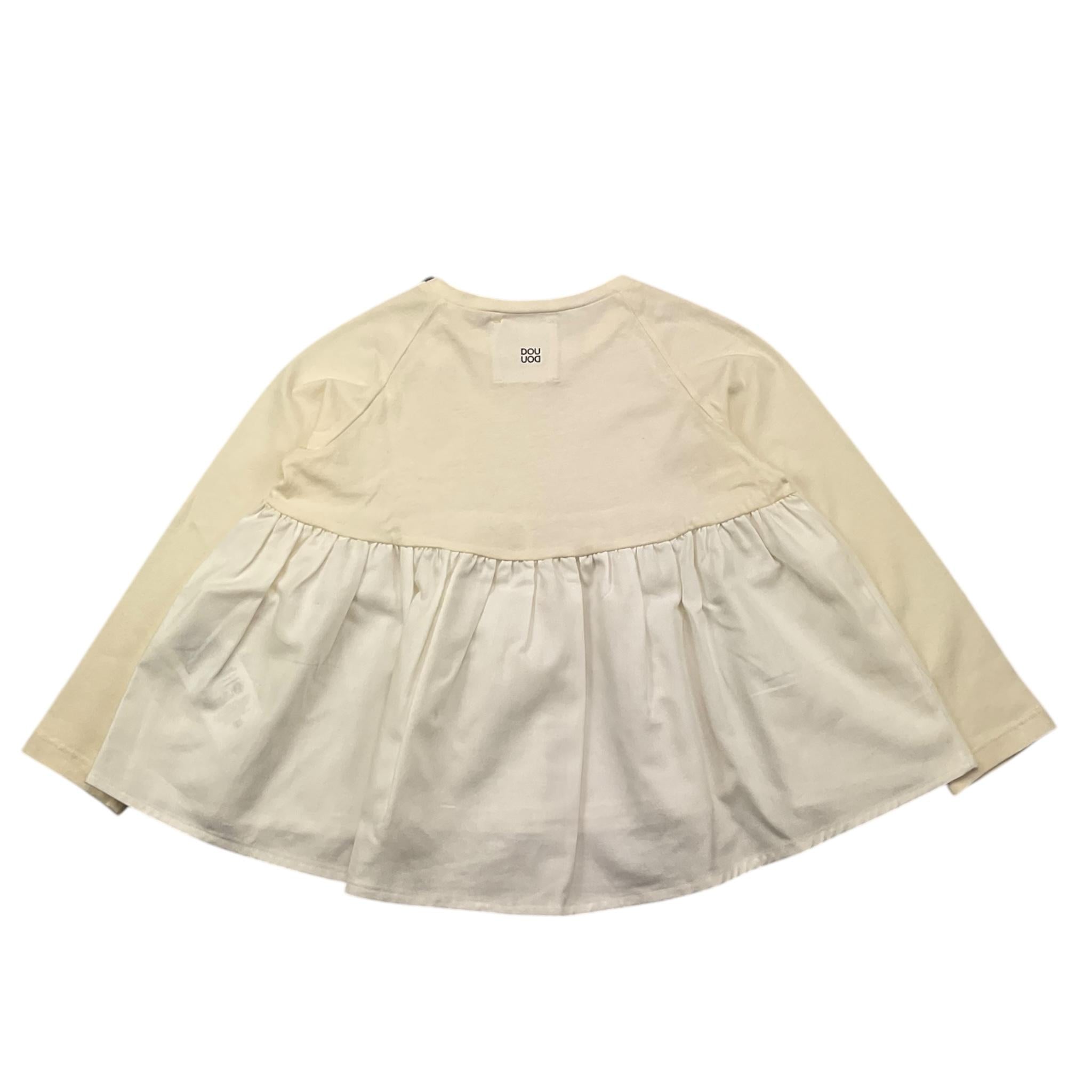 DOU DOU shirt girocollo tinta unita Panna per Bambina DV8A20 PANNA DOU DOU 