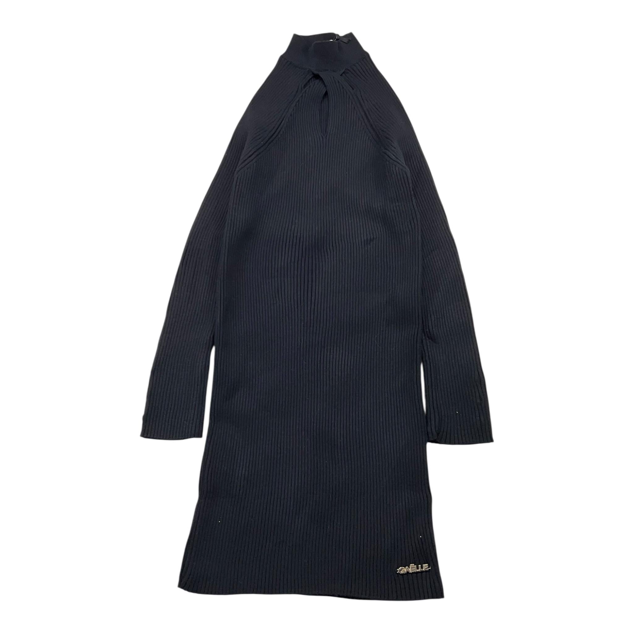 GAELLE abito tinta unita con trafori Nero per Bambina 2741VW00407X NERO GAELLE 