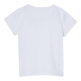 Liu Jo T-Shirt Girocollo Tinta Unita con Brillantini per Neonata KA5040N BIANCO LIU JO 