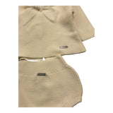 CND completo 2 pezzi maglia-culotte tinta unita Panna per Neonata 928411 PANNA CND 