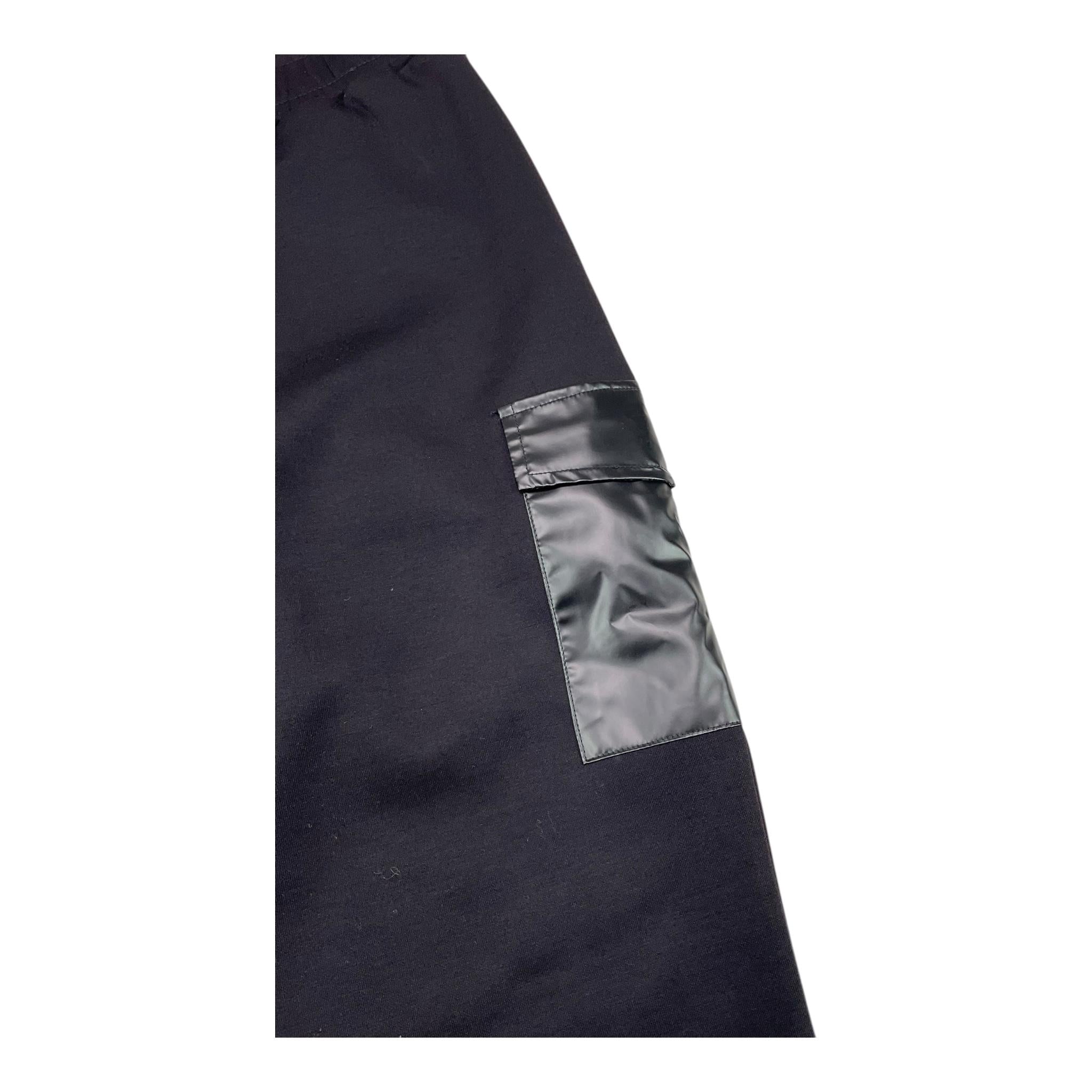 NAME.IT pantalone tuta tinta unita cn tasconi Nero per Bambino 13220202 NERO NAME.IT 