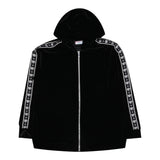 Chiara Ferragni Logo Plain Zip Hoodie Schwarz für Mädchen