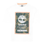 Timberland T-Shirt Girocollo Tinta Unita con Stampa per Bambino T60427 BIANCO TIMBERLAND 
