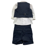 Shako' Komplettes 3-teiliges Hemd-Weste-Hose-Set, Blau, für Neugeborene