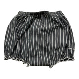 Dou Dou Einfarbig gestreifte Culotte Grau für Baby Mädchen
