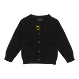 John Richmond Cardigan Tinta Unita con Logo per Neonato RIA24080CD NERO JOHN RICHMOND 