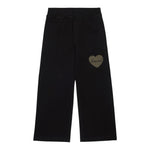 DSQUARED2 pantalone tinta unita modello palazzo Nero per Bambina DQ2556 NERO DSQUARED2 