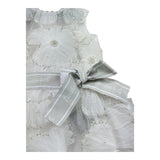 Trussardi Abito Giromanica Tinta Unita In Tulle per Neonata TIP26140VE BIANCO TRUSSARDI 