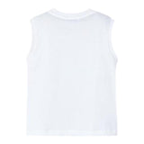 Mayoral Canotta Girocollo Tinta Unita con Stampa per Bambino 3053 BIANCO MAYORAL 