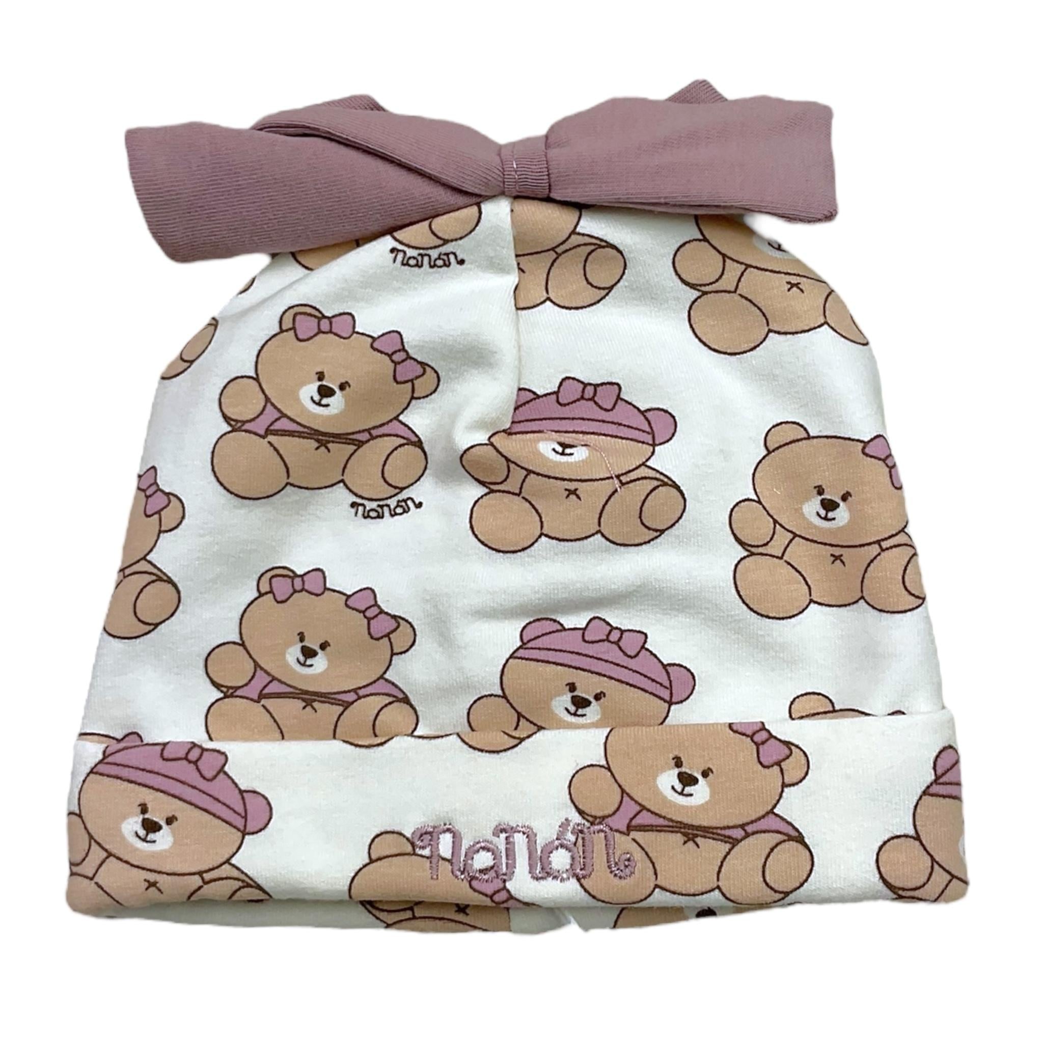 NANAN cappello tinta unita con stampa Bianco per Neonata I24480PCBX BIANCO NANAN 