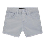 Guess Shorts Plain mit verstellbarer Taille Blau für Baby Mädchen