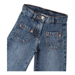 SARABANDA jeans modello a palazzo tinta unita Blu per Bambina A244X BLU SARABANDA 