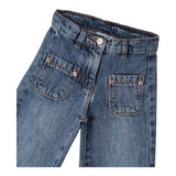 SARABANDA jeans modello a palazzo tinta unita Blu per Bambina A244X BLU SARABANDA 
