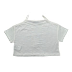 Please Top Mezza Manica Tinta Unita per Bambina MBG3030G72 BIANCO PLEASE 