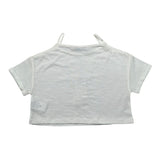 Please Top Mezza Manica Tinta Unita per Bambina MBG3030G72 BIANCO PLEASE 