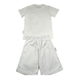 Dropseason2 Completo 2 Pezzi T-Shirt-Bermuda Tinta Unita per Bambino ZU1740 BIANCO DROPSEASON2 
