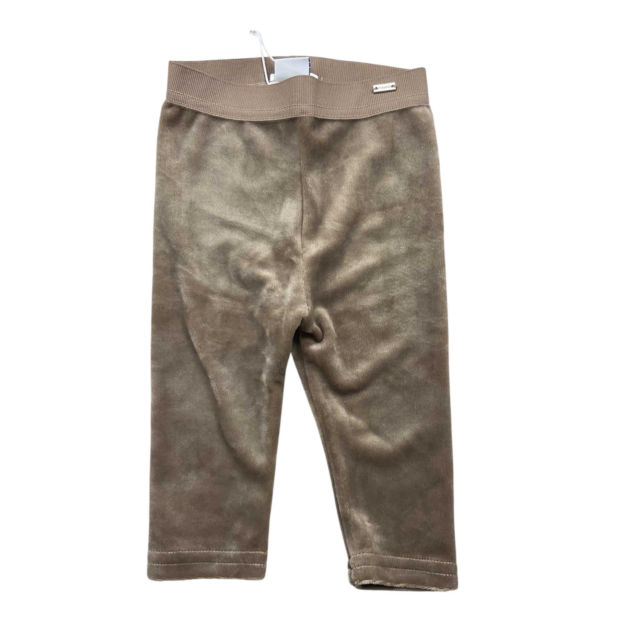 MAYORAL leggins tinta unita con elastico in velluto Fango per Bambina 727J FANGO MAYORAL 