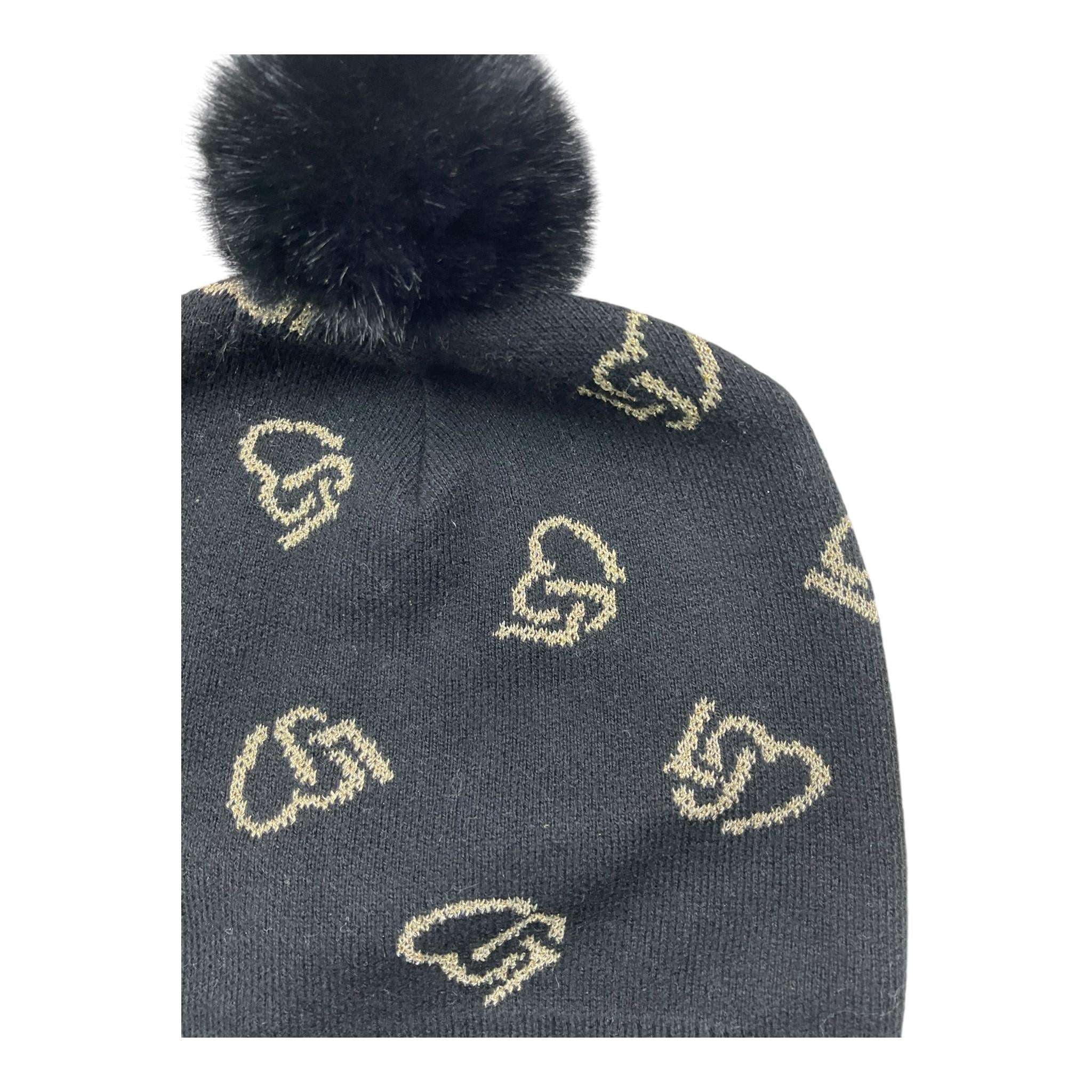 LIU JO cappello tinta unita con pon pon Nero per Bambina KF4035 NERO LIU JO 