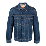Diesel Jeansjacke Einfarbig Langarm Blau Kinder
