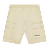 Calvin Klein Einfarbige Bermudashorts mit elastischer Taille Grün für Jungen