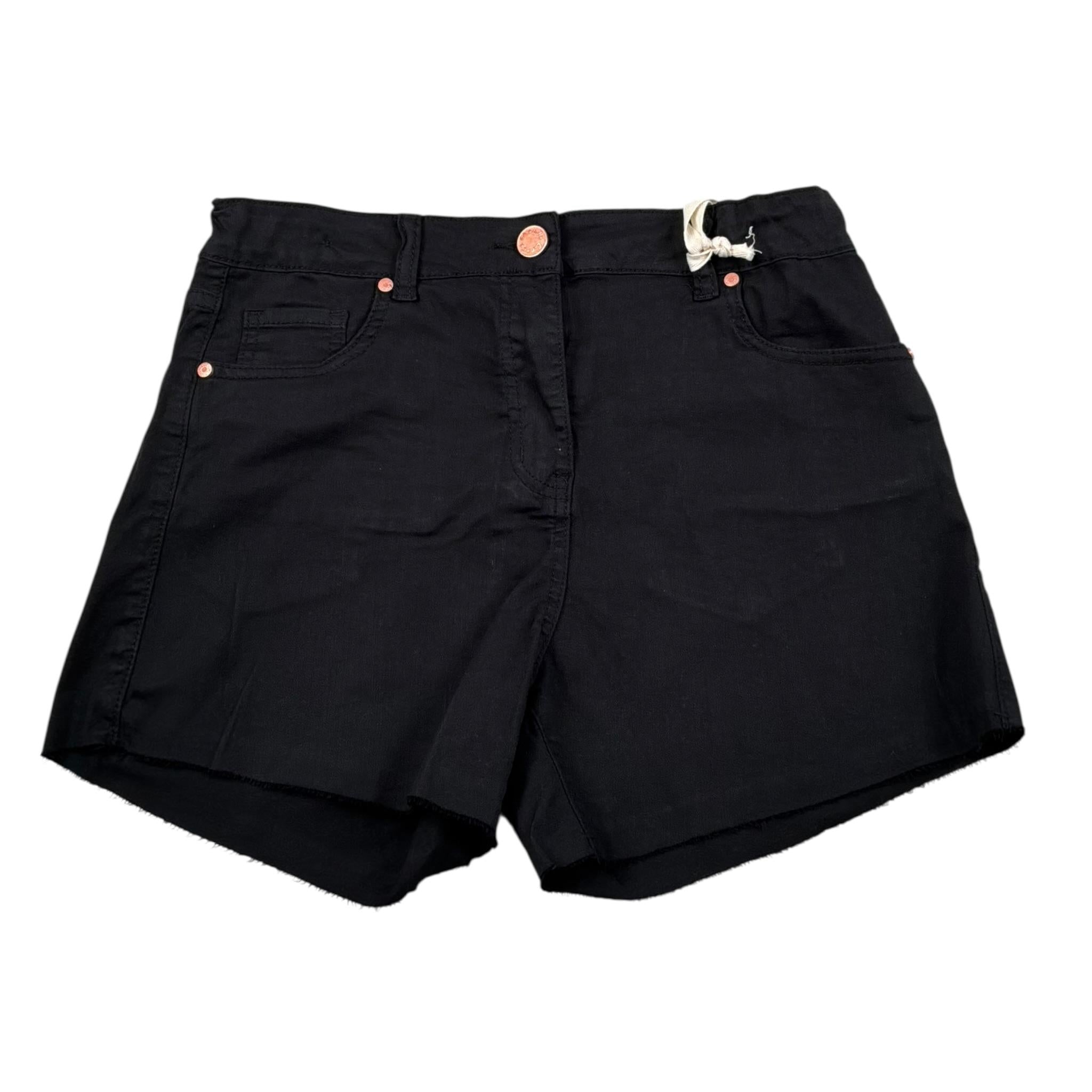 Manila Grace Short Tinta Unita In Denim per Bambina 129PMJS25 NERO MANILA GRACE 