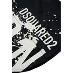 Dsquared2 Camicia Giromanica Tinta Unita con Logo per Bambino DQ2414 NERO DSQUARED2 