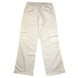 Lu Lu By Miss Grant Einfarbige Palazzo-Hose mit elastischer Taille in Weiß für Mädchen