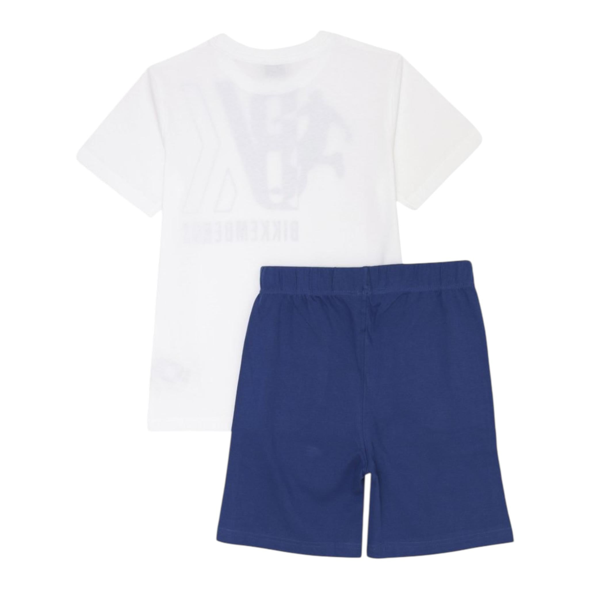 Bikkembergs Completo 2 Pezzi T-Shirt-Bermuda per Bambino BK3208X BIANCO/BLU BiKKEMBERGS 