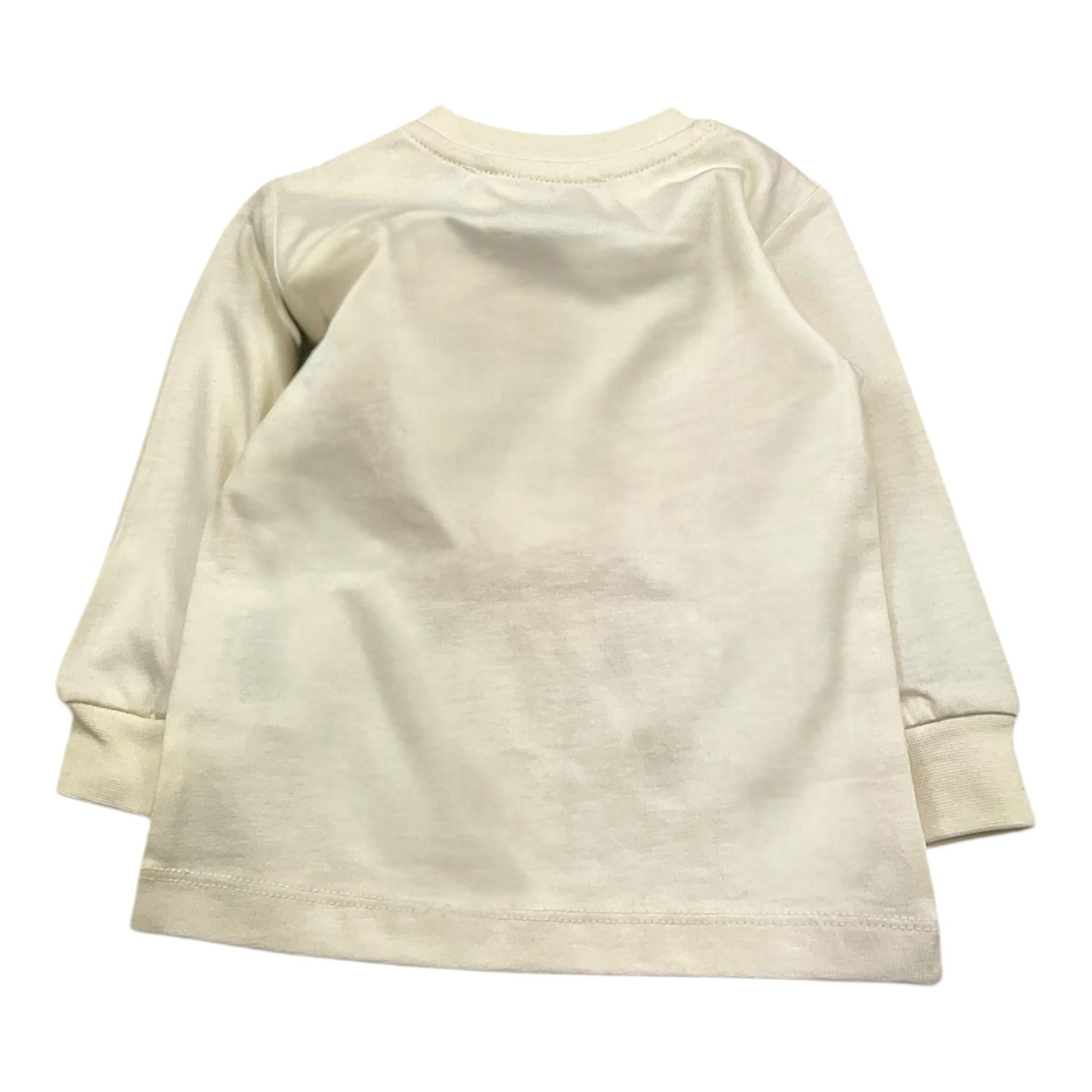 ICEBERG shirt girocollo tinta unita con stampa Panna per Neonato TSICE5311B PANNA ICEBERG 