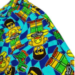 Mousse Bermuda Tinta Unita con Stampa E Elastico In Vita per Neonato DINOBEACHBEN VERDE ACQUA MOUSSE 