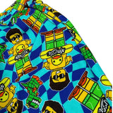 Mousse Bermuda Tinta Unita con Stampa E Elastico In Vita per Neonato DINOBEACHBEN VERDE ACQUA MOUSSE 