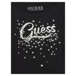 GUESS shirt girocollo tinta unita con stampa logo Nero per Bambina K4BI02J1314 NERO GUESS 