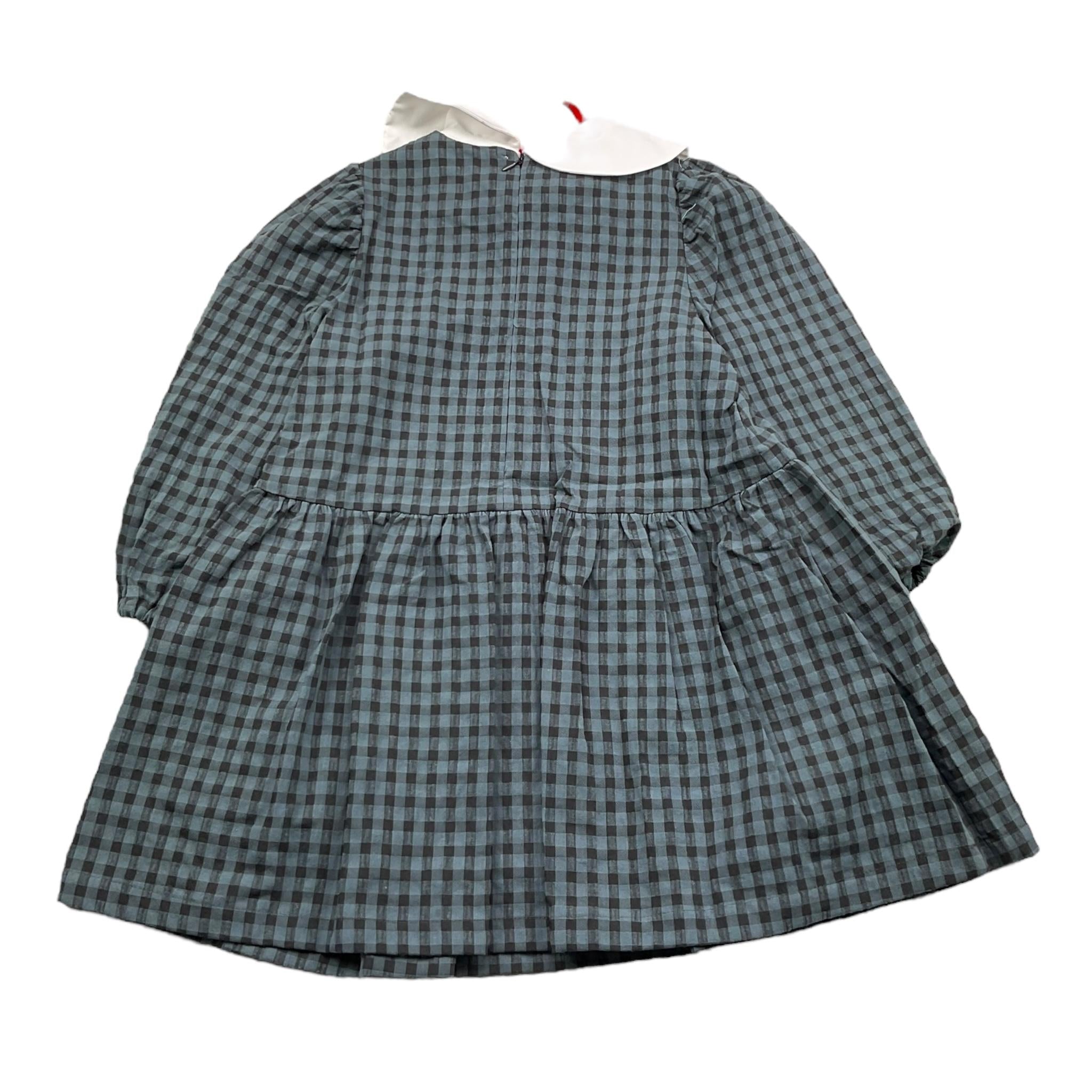 ILFAROBIMBI abito manica lunga fantasia quadri Grigio per Bambina GELSO GRIGIO ILFAROBIMBI 