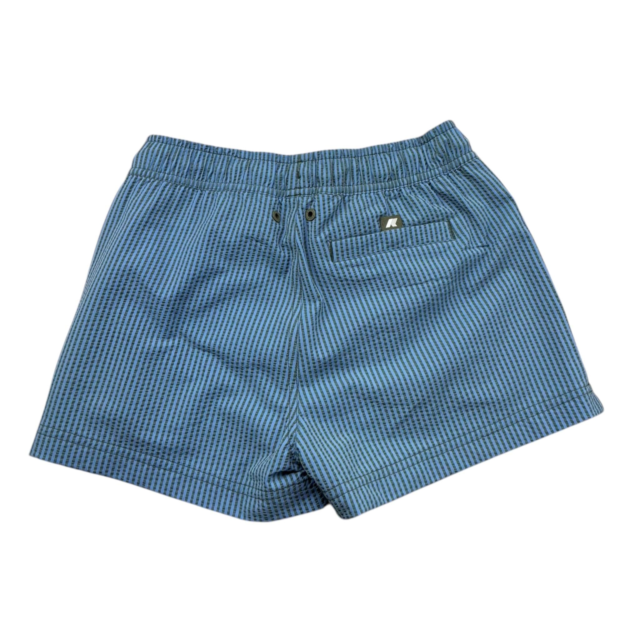 K-Way Costume Bermuda Tinta Unita con Fantasia A Righe per Bambino K71426W AZZURRO K-WAY 