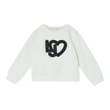 LIU JO felpa chiusa girocollo tint unita con stampa logo Panna per Neonata KF4025N PANNA LIU JO 