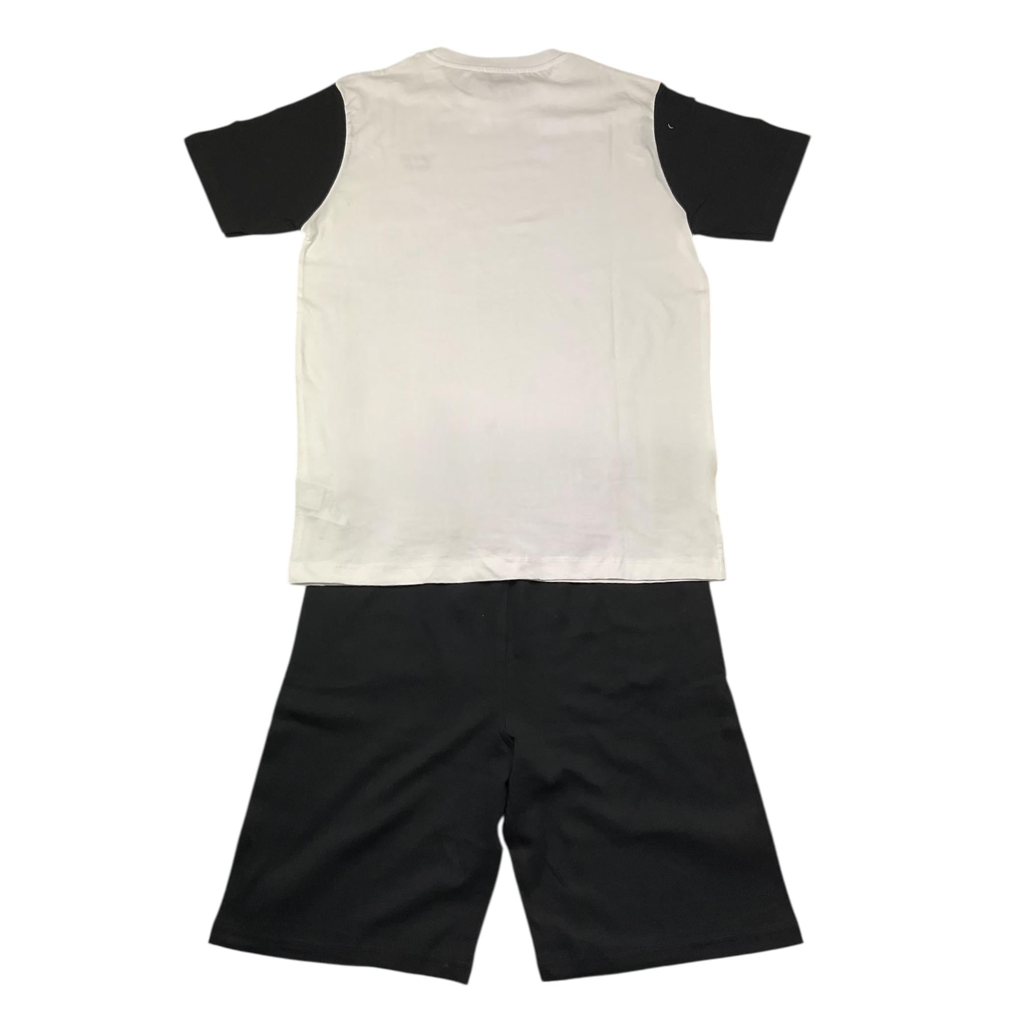 Bikkembergs Completo 2 Pezzi T-Shirt-Bermuda per Bambino BK3227 BIANCO/NERO BiKKEMBERGS 