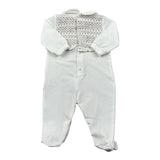 Lalalu' Tutina Tinta Unita Traforata per Neonata TJL11P BIANCO LALALU' 