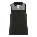 Elisabetta Franchi Abito Giromanica Tinta Unita con Brillantini per Bambina EFAB618X NERO ELISABETTA FRANCHI 